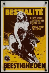 6y288 DOG LAY AFTERNOON Belgian '76 Bestialita, Philippe March, Juliette Mayniel
