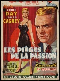 6y305 LOVE ME OR LEAVE ME Belgian '55 different art of Doris Day as Ruth Etting, James Cagney!