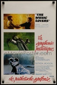 6y310 MUSIC LOVERS Belgian '71 directed by Ken Russell, different art of Glenda Jackson!