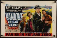 6y312 PANIC IN YEAR ZERO Belgian '62 Ray Milland, Hagen, Frankie Avalon, orgy of looting & lust!