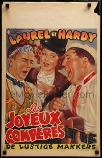 6y318 THEM THAR HILLS Belgian R50s great Bohle art of Laurel & Hardy in marching band!