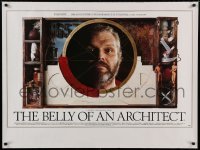 6y391 BELLY OF AN ARCHITECT British quad '87 Peter Greenaway, cool image of Brian Dennehy!