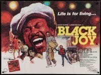 6y392 BLACK JOY British quad '77 Norman Beaton, Trevor Thomas, life is for living...!