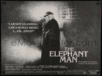 6y399 ELEPHANT MAN British quad '80 John Hurt, Anthony Hopkins, directed by David Lynch!