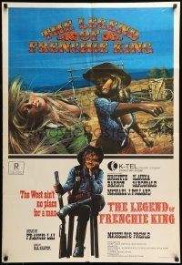 6y113 LEGEND OF FRENCHIE KING Canadian 1sh '71 sexiest Claudia Cardinale punching Brigitte Bardot!