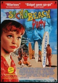 6y117 PSYCHO BEACH PARTY Canadian 1sh '00 wacky slasher horror spoof, party till you drop dead!