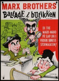 6y333 BIG STORE Danish R64 Marx Brothers, Groucho, Harpo & Chico, cool different art!
