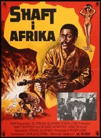 6y368 SHAFT IN AFRICA Danish '73 Richard Roundtree stickin' it all the way in the Motherland!