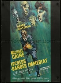 6y743 IPCRESS FILE French 23x31 '65 Caine in the most daring sexpionage story you will ever see!