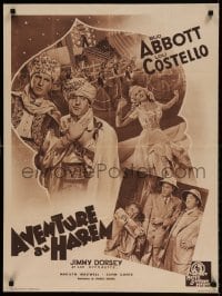 6y751 LOST IN A HAREM French 24x32 '47 different image of Bud Abbott & Lou Costello in Arabia!