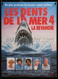 6y810 JAWS: THE REVENGE French 15x21 '87 Lorraine Gary, Lance Guest, great shark attack art!