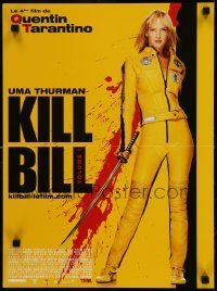 6y812 KILL BILL: VOL. 1 French 16x21 '03 Quentin Tarantino directed, cool bloody design!