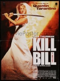 6y813 KILL BILL: VOL. 2 French 16x21 '04 sexy Uma Thurman with katana, Quentin Tarantino!