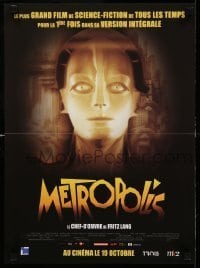 6y820 METROPOLIS French 15x21 R11 Fritz Lang classic, Helm as the Maschinenmensch!