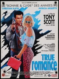 6y830 TRUE ROMANCE French 16x21 '93 Christian Slater, Arquette, written by Tarantino!