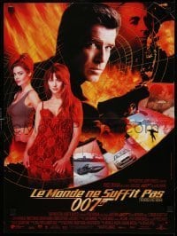 6y833 WORLD IS NOT ENOUGH French 16x21 '99 Pierce Brosnan as James Bond, Sophie Marceau!
