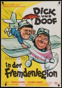 6y047 FLYING DEUCES German R60s great wacky artwork of Stan Laurel & Oliver Hardy!