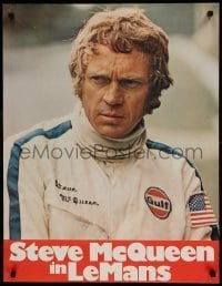 6y050 LE MANS teaser German '71 driver Steve McQueen in personalized uniform, white title design!