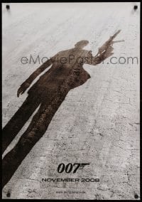6y052 QUANTUM OF SOLACE teaser DS German '08 Daniel Craig as James Bond, cool shadow image!