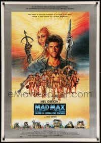 6y440 MAD MAX BEYOND THUNDERDOME Italian 1sh '85 art of Mel Gibson & Tina Turner by Richard Amsel!