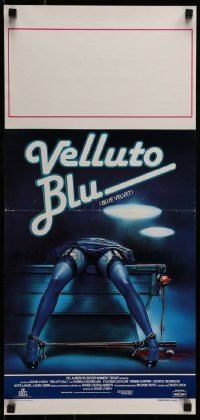 6y457 BLUE VELVET Italian locandina '86 directed by David Lynch, wild artwork by Enzo Sciotti!