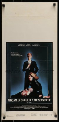 6y480 HUNGER Italian locandina '83 vampire Catherine Deneuve & rocker David Bowie!