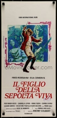 6y482 IL FIGLIO DELLA SEPOLTA VIVA Italian locandina '74 completely different art of Fred Robsahm!