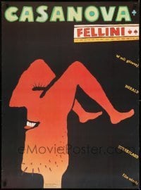 6y964 FELLINI'S CASANOVA Polish 27x36 1990 Il Casanova di Federico Fellini, Kalarus artwork!