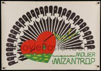 6y979 MOLIER MIZANTROP stage play Polish 27x39 '80s artwork by M. Czerniewicz!