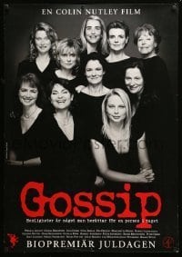 6y128 GOSSIP advance DS Swedish '00 Colin Nutely, great portrait of top female cast!