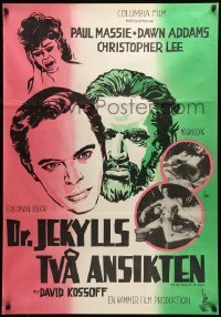 6y142 TWO FACES OF DR. JEKYLL Swedish '61 Jekyll's Inferno, completely different art by Aberg!