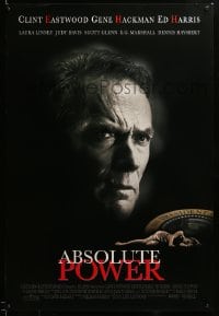 6z054 ABSOLUTE POWER 1sh 1997 great image of star & director Clint Eastwood!