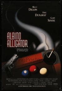 6z063 ALBINO ALLIGATOR 1sh 1996 directed by Kevin Spacey, Matt Dillon, art of pool table & gun!