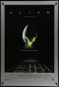 6z067 ALIEN style B DS 1sh R2003 Ridley Scott outer space sci-fi monster classic, cool egg image!