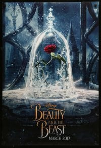 6z128 BEAUTY & THE BEAST teaser DS 1sh 2017 Walt Disney, great image of The Enchanted Rose!