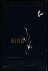 6z142 BIRD 1sh 1988 directed by Clint Eastwood, biography of jazz legend Charlie Parker!