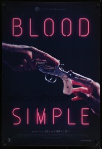 6z154 BLOOD SIMPLE 1sh R2016 Joel & Ethan Coen, Frances McDormand, cool film noir image!