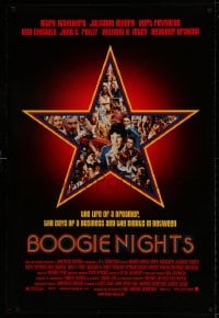 6z160 BOOGIE NIGHTS 1sh 1997 Burt Reynolds, Julianne Moore, Wahlberg as Dirk Diggler!