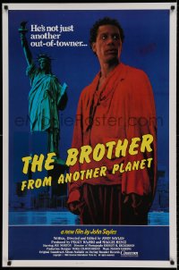 6z167 BROTHER FROM ANOTHER PLANET 1sh 1984 John Sayles, alien Joe Morton & Statue of Liberty!
