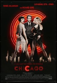 6z195 CHICAGO int'l DS 1sh 2002 Zellweger & Zeta-Jones, Gere, 13 nominations, switched credits!
