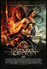 6z214 CONAN THE BARBARIAN advance DS 1sh 2011 Momoa, cool portraits of all the top stars!