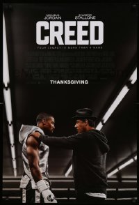 6z227 CREED advance DS 1sh 2015 image of Sylvester Stallone as Rocky Balboa with Michael Jordan!