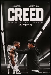 6z228 CREED teaser DS 1sh 2015 image of Sylvester Stallone as Rocky Balboa with Michael Jordan!