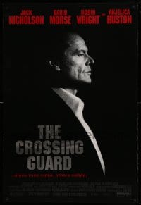 6z230 CROSSING GUARD 1sh 1995 directed by Sean Penn, cool profile image of Jack Nicholson!