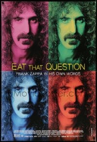 6z282 EAT THAT QUESTION 1sh 2016 Frank Zappa in His Own Words, cool images of the star!