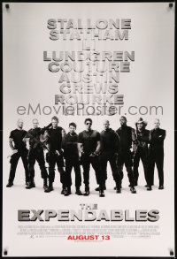 6z303 EXPENDABLES advance 1sh 2010 Sylvester Stallone, Jason Statham, Jet Li, image of top cast!
