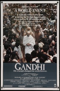 6z354 GANDHI 1sh 1982 Ben Kingsley as The Mahatma, directed by Richard Attenborough!
