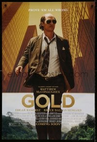 6z375 GOLD advance DS 1sh 2016 Howard, Kebbell, Matthew McConaughey will prove them all wrong!