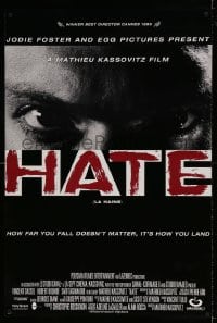 6z409 HATE DS 1sh 1996 Vincent Cassel, how far you fall doesn't matter, it's how you land!