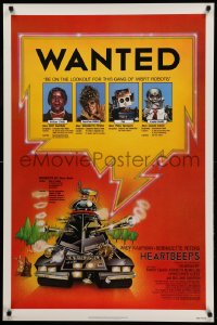 6z410 HEARTBEEPS 1sh 1981 Andy Kaufman, Bernadette Peters, really wacky robots!